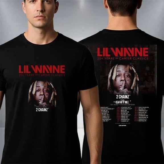 Lil Wayne 20 Years Of Carter Classics North America 2026 Schedule Venue T-Shirt