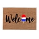 thumbnail image 2 of Felpudo de bienvenida del Día de la Independencia | Alfombra antideslizante de poliéster para interior y exterior de 60 x 40 cm | Decoración navideña | Tapete rascador para puerta de entrada, gar, 2 of 5