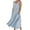 Sky Blue, variant on asdoklhq Maternity Dress,Women's Summer Fashion Casual Solid Color Sleeveless Cotton Linen Long Dress