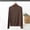 Brown, variant on ChaoHeng Women's Fashion Casual Round Neck Internal Construction Solid Color Shirt Long Sleeve Top,Womens Plus Size Solid Color Hoodies Pullover Oversized(Brown,M)