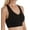 Black, variant on Women's MeMoi MSM-190 SlimMe Seamless Racerback Sports Bra (Surf the Web M)