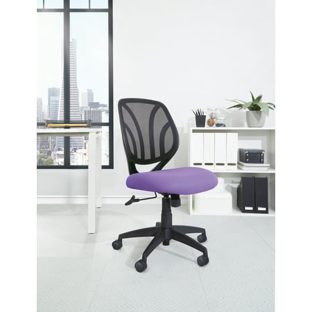Office Star Products - Ventilated 5-Pointed Star Mesh Fabric Task Chair - Purple