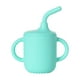 thumbnail image 1 of Vaso de silicona de grado alimenticio con pajita y asas para bebés | Vaso de entrenamiento antiderrames y a prueba de fugas para bebés y niños pequeños | Apto para microondas y lavavajillas, 1 of 5