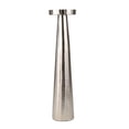 thumbnail image 1 of Benjara BM210995 Porte-bougie de Type Pilier en Aluminium de 22 Po avec Plateau Rond - Argent, 1 of 1