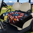 thumbnail image 2 of Uorisanigo Golf Cart Seat Covers Universal American Flag Sunflower Golf Cart Seat Towel Blanket All-Season Protection, Fits for EZGO, Club Car, Yamaha and More Golf Seat Protector, 2 of 7