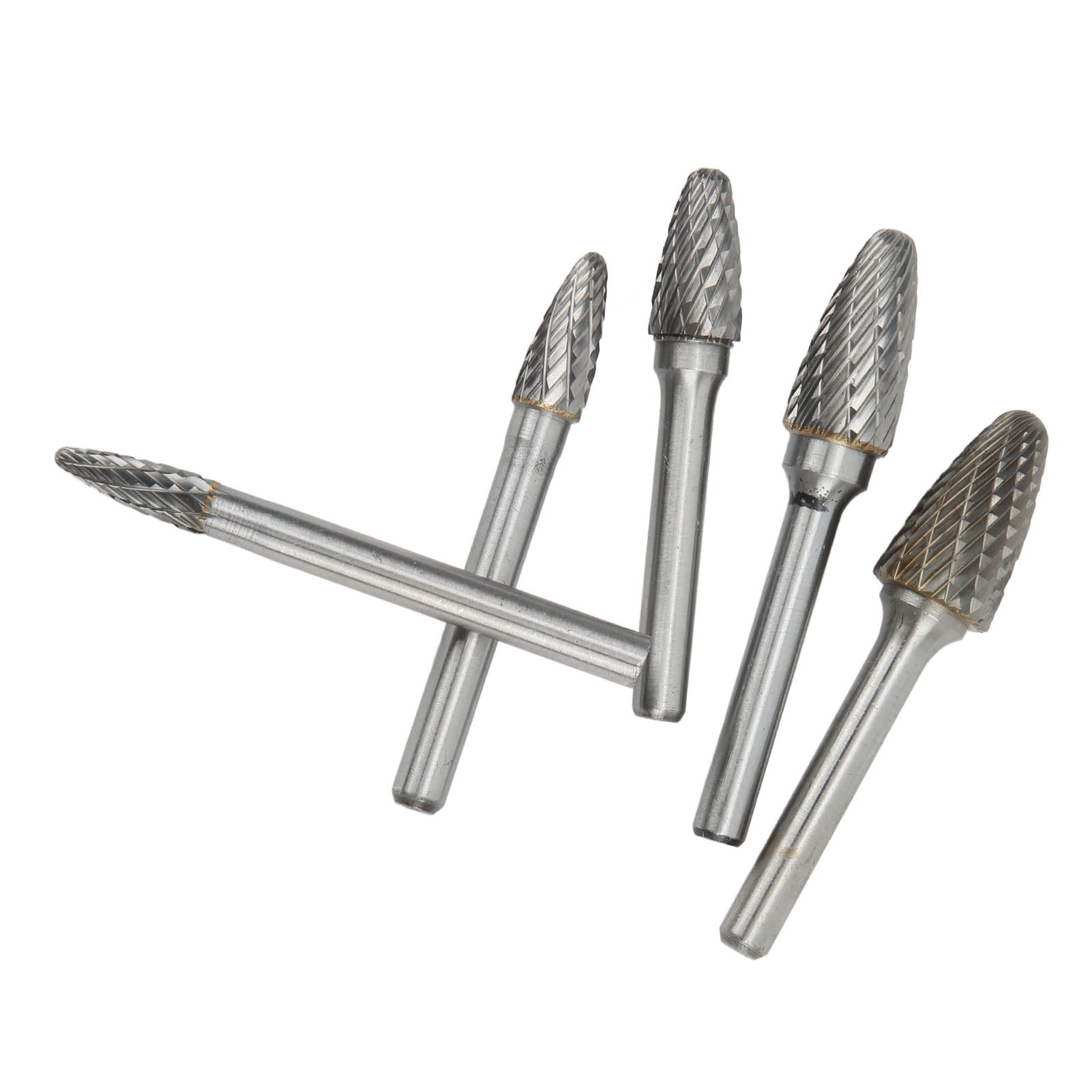 Die Grinder Head, 6mm Diameter Shank Double Cut File Bit For