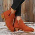 thumbnail image 2 of Aayomet Womens Winter Boots Ankle Boots Short Boots Single Shoes for Ladies Casual Shoes (Orange, 7), 2 of 5