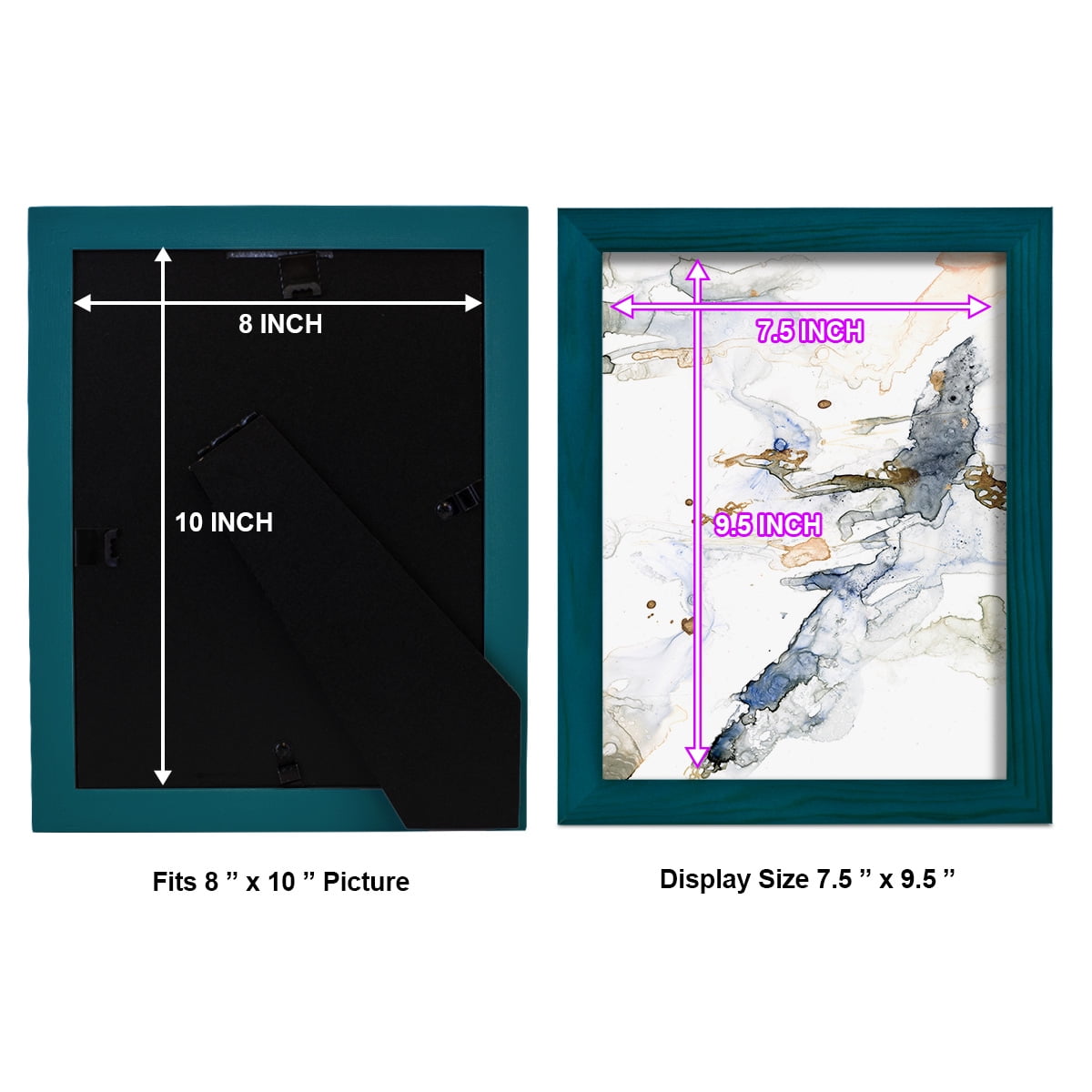 Organic Interlace I -Framed Print w/glass-Ocean Blue