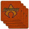 thumbnail image 1 of Aquaman Logo Low Profile Novelty Cork Coaster Set, 1 of 4