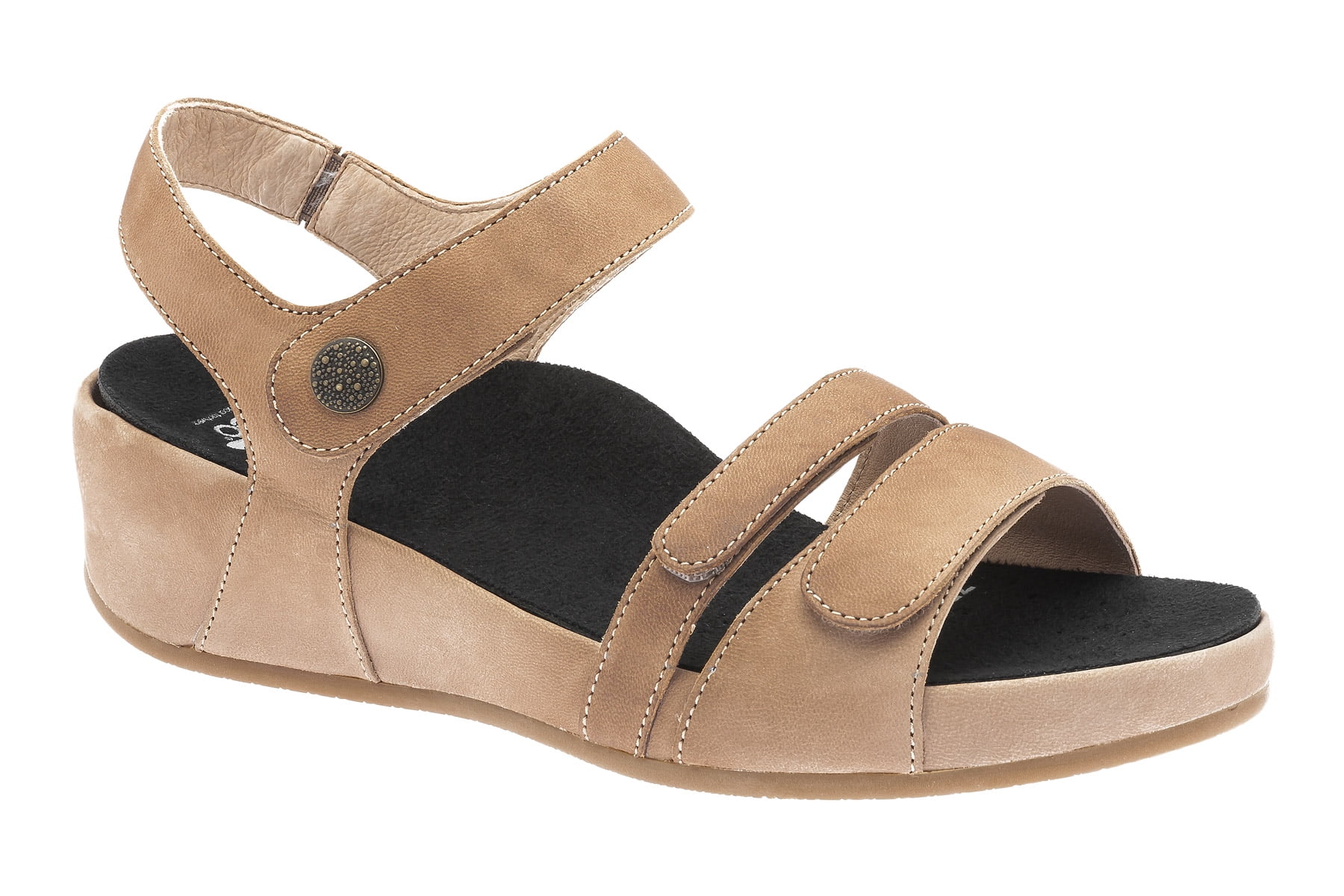 ABEO Footwear - ABEO Gabrielle - Wedge Sandals in Brown - Walmart.com ...