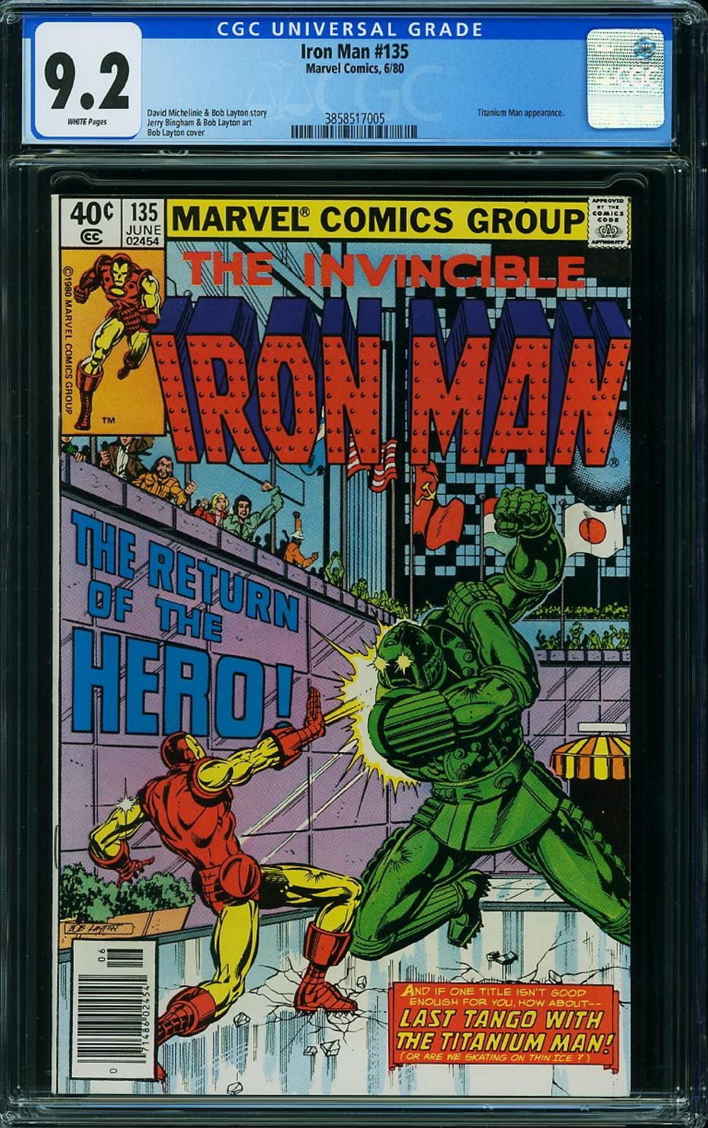 Iron Man #135 - CGC 9.2 Comic Book