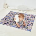 thumbnail image 2 of Beige Butterfly Flower Pattern Blanket,Comfortable Soft Flannel Throw Blanket,All Season,Warm Lightweight Blankets for Sofa Bed Couch Living Room Chair,30"x40", 2 of 4