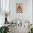 thumbnail image 2 of Have Yourself a Merry Little Christmas Wall Art, Christmas Canvas Wall Art, Rustic Red Christmas Tree Print Framed Canvas Painting Wall Art Home Kids Room Bedroom Nursery Decor, 2 of 3