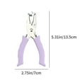 thumbnail image 3 of Luckky Single Hole Punch, Handheld Hole Paper Punch Puncher for Craft Paper Tags Clothing Ticket DIY Scrapbook Tool, with Purple Soft Handheld Grip (Small Circle 0.24 inch), 3 of 7