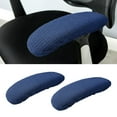 thumbnail image 2 of 2pc Chair Armrest Covers Cushions Pad Desk Office Chair Arm Rest Protector Blue, 2 of 6