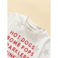 thumbnail image 4 of GXFC Toddler Baby Boys 4th of July Outfits Kids Boys Short Sleeve Star Letter Print T-Shirts Tops+Shorts Set Independence Day Summer Clothes 2Pcs 6M-4T, 4 of 9