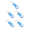 thumbnail image 3 of Greeniant plegable Golf Pitch Groove reparación tenedor entrenamiento práctica Pitchfork cabeza de acero inoxidable portátil reutilizable Azul 5piezas, 3 of 6