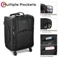 thumbnail image 3 of Byootique Soft Sided Rolling Makeup Train Case Cosmetic Organizer Travel Artists, 3 of 12