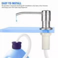 thumbnail image 5 of KLYNE - Soap Dispenser Brass Brushed Nickel Pump Bottle 47" Extension Tube Kit Kitchen, 5 of 6