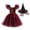 Wine, variant on Girls Colorblock Tutu Dress for Halloween with Witch Hat Kids Witch Costume Dress Up Dresses Set