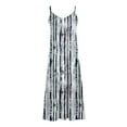 thumbnail image 3 of Hrsba Womens Vacation Dresses,Women Summer Casual Print Sleeveless Spaghetti Strap V Neck Soft Daily Sundress, 3 of 4