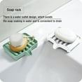 thumbnail image 4 of WGIFT Bath Foam Storage Box PP Sponge Drain Tray Holder Wheat Bathroom Toilet Kitchen Rack, White, 4 of 9