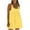 Yellow, variant on Antinious Summer Dresses for Women,Beach Dresses for Women,Women Casual Loose Solid Pocket Pleated Sleeveeless Round Neck Dress,Yellow,XXL