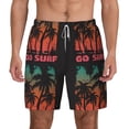 thumbnail image 3 of Uemuo Go Surfer Pattern Mens Swim Trunks Quick Dry Board Shorts with Mesh Lining, Stretch Beach Shorts Quick Dry No-Chafing Board Shorts-Small, 3 of 9
