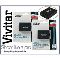 2 Pcs Hi Capacity Vivitar LPE10 Li-Ion Battery for Canon LP-E10