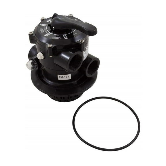 The Pool Supply Shop 8.25” Black 6 – Way Pool Valve with Clamp Flange