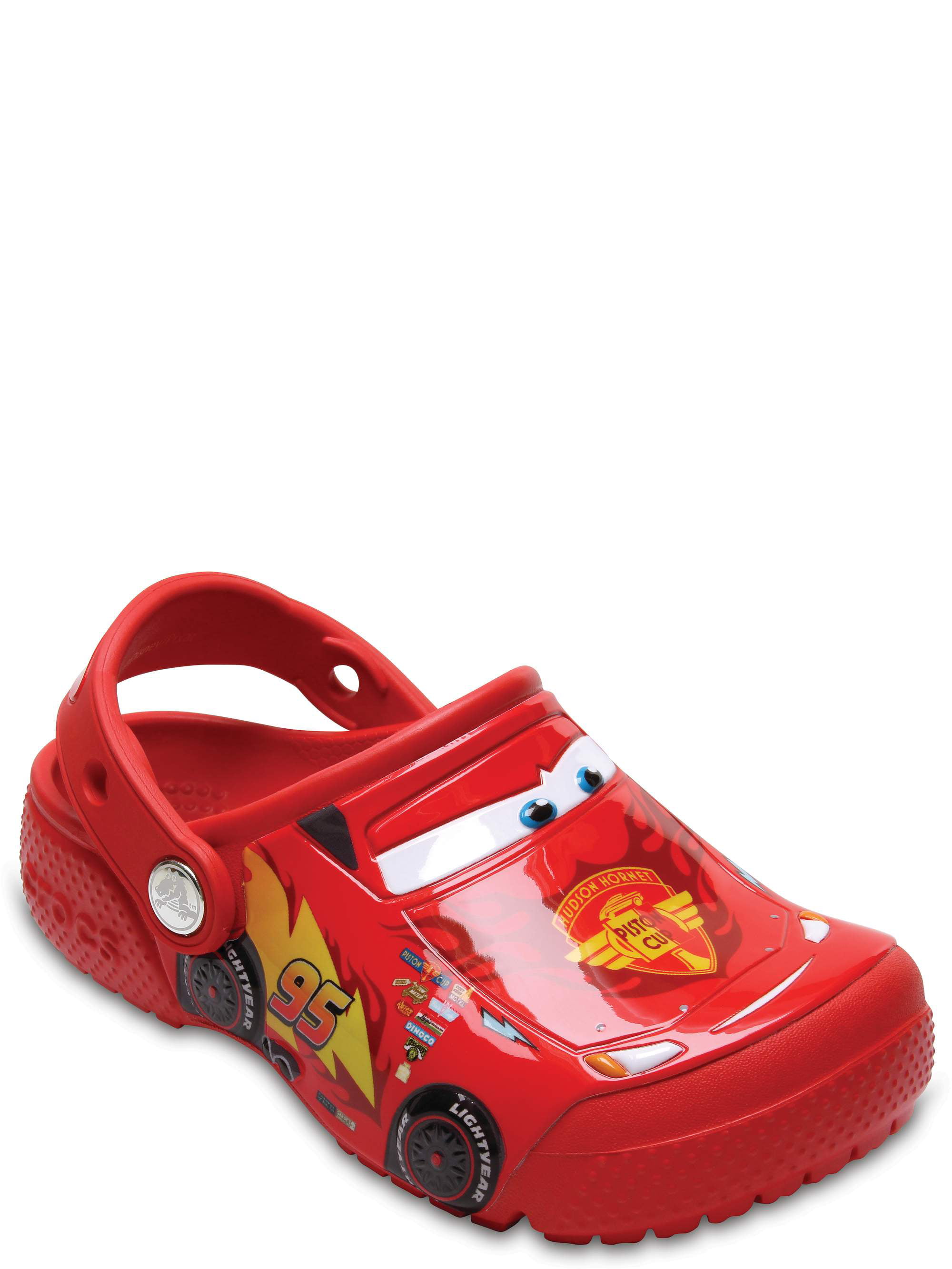Toddler/Little Kid Crocs Fun Lab Cars Lightning Flame Red  Clog 
