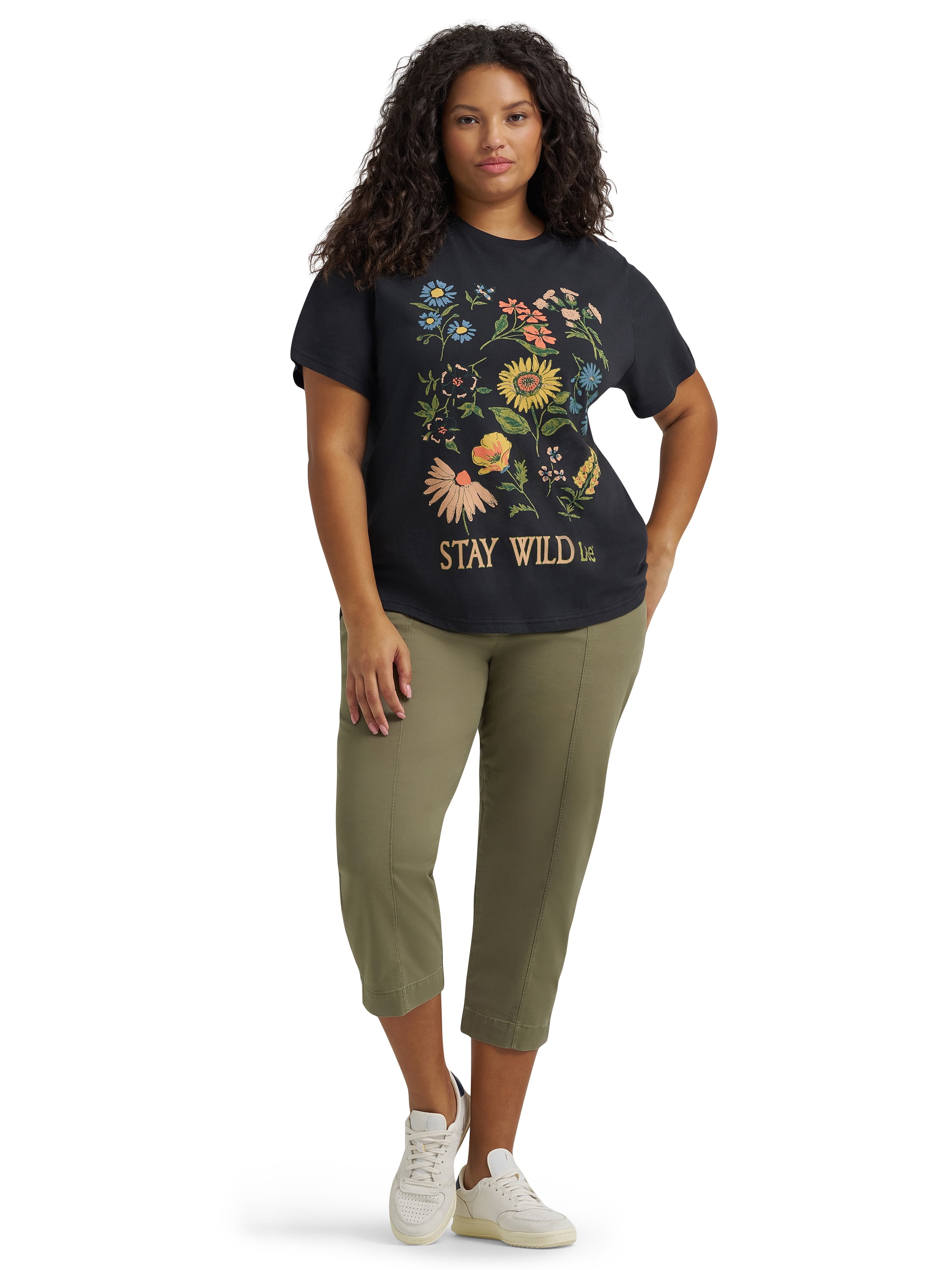 Lee® Women's Plus Short Sleeve Graphic Logo Lifestyle Tee, Sizes 0X-4X