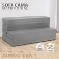 thumbnail image 2 of Sofá Cama Matrimonial Onof SCM Plegable 2 en 1 Color Gris, 2 of 4