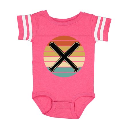 

Inktastic Baseball Bat Sports Retro Sunset Gift Baby Boy or Baby Girl Bodysuit