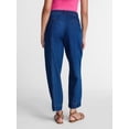 thumbnail image 4 of Time and Tru Women's High Rise Drapey Barrel Jeans, 28" Inseam, Sizes XS-XXXL, 4 of 6