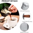thumbnail image 3 of Espresso Shot Glass,Espresso Measuring Cup with Wood Handle,Measuring Milk Cup for Barista Coffee Espresso Making - style:style4, 3 of 5