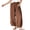 Coffee women plus size wide leg pants a1, variant on Women Cotton Linen Plus Size Wide Leg Pants Elastic Waist Casual Loose Long Harem Trousers with Pockets Flowy Beach Lounge Party Wear, Beige 3XL