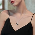 thumbnail image 3 of Dorunmo 2 Cat Necklace 925 Sterling Silver Cat Pendant with Black Crescent Moon Necklace Gothic Jewelry Halloween Gifts for Women, 3 of 6