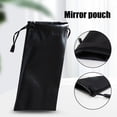 thumbnail image 4 of Adult Toy Storage Bag Microfiber Ski Goggle Bag Sunglasses Pouch Case Foldable Adjustable Drawstring Bag Soft Eyeglasses Pouch  Watch Bag  Cloth Case  Black 10pcs, 4 of 5