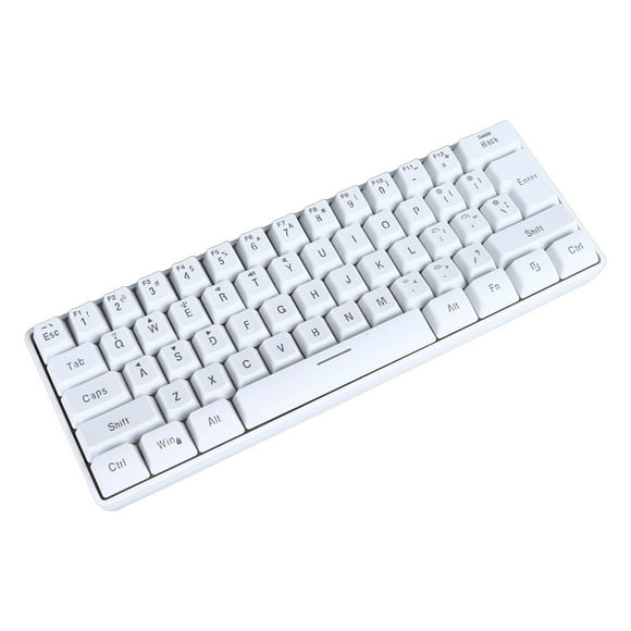 61 Keys Gaming Keyboard, Tri Mode Compact Membrane Keyboard RGB Backlit 2.4G  Wired Gaming Keyboard for Home Dormitory Office.