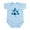 Sky Blue, variant on CafePress - Jewish Cat Stars Infant Bodysuit - Baby Light Bodysuit, Size Newborn - 24 Months