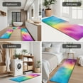 thumbnail image 5 of Rainbow Tie Dye Swirl Pattern Kitchen Rugs Sets Of 3,Kitchen Runner Rugs Non Skid Washable,Decorative Kitchen Floor Mats for Kitchen,Sink,Laundry,17"x30"+ 17"x47" + 17"x59", 5 of 6