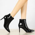 thumbnail image 2 of Unique Bargains Women's Pointed Toe Stiletto High Heels Ankle Boots, 2 of 4