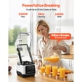 thumbnail image 2 of VEVOR Blender, 68 oz Professional Countertop Blenders with Shield, 2200W 26000RPM Kitchen Food Processor Combo, Self-Cleaning, Speed Adjustable, 6 Preset Menu for Smoothies, Ice Crushing, Puree,White, 2 of 9