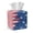 American Flag Dog Paw, variant on TSOVTHRID Blue Golden Marble Pattern Square Tissue Box Cover, Elegant Tissue Holder Container Easy to Clean PU Leather Decorative for Disposable Paper for Tabletop, Bathroom, Car, Office
