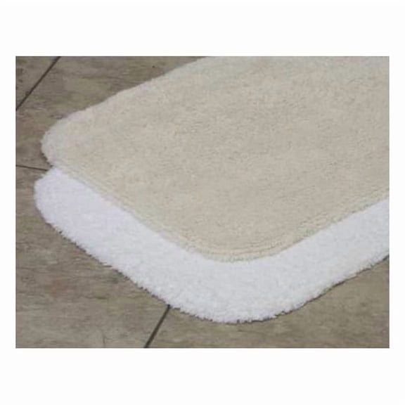 Lacey Mills Bath Rug,Elegance,24x36,28 oz.,White 08297STK