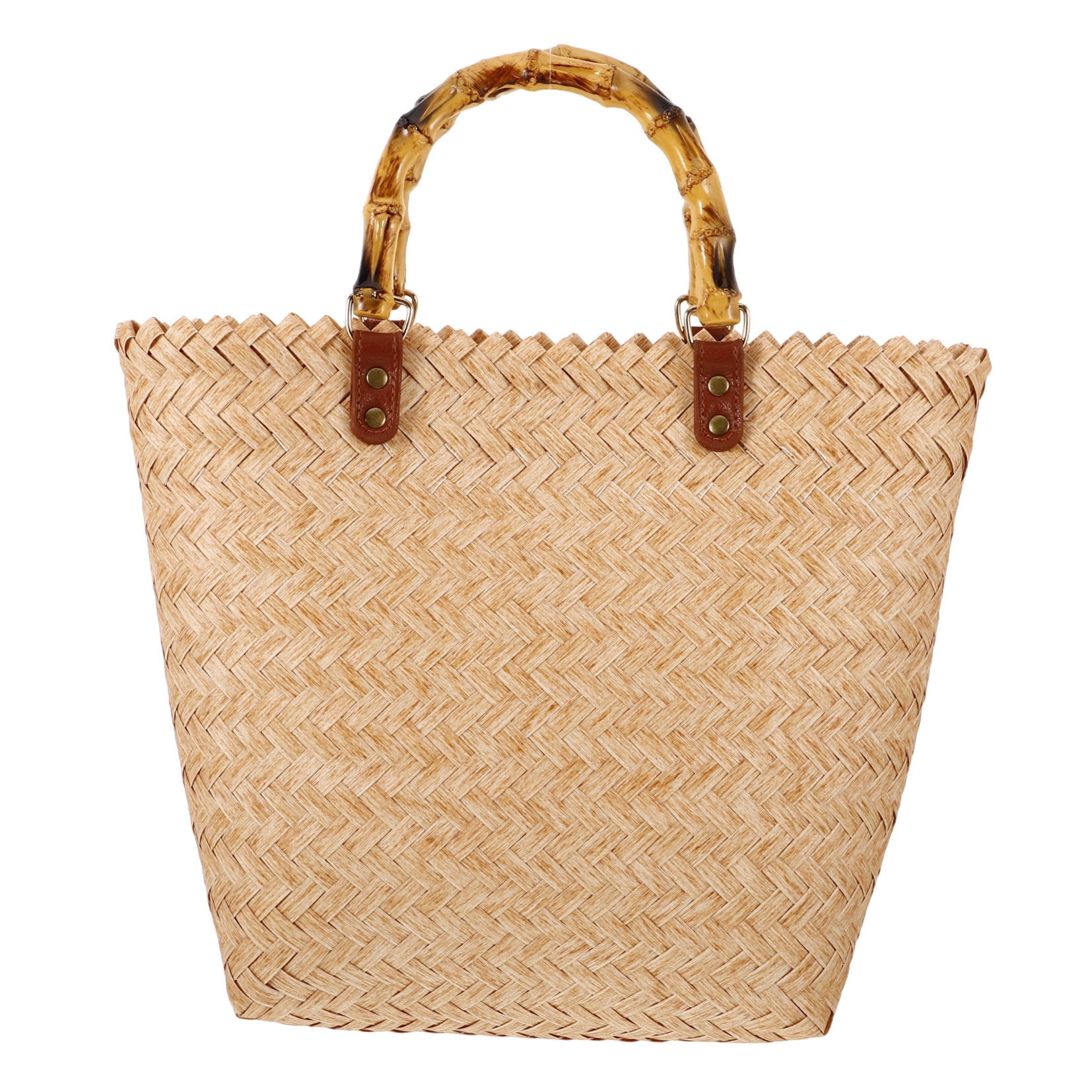 WHAMVOX  Crochet Bags for Women French Straw Woven Travel Vacation