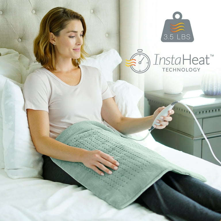 Pure Enrichment XLarge Comfort WeightedWarmth Pad Soft Fabric Auto Shut Time Ideal for Pain Relief Walmart