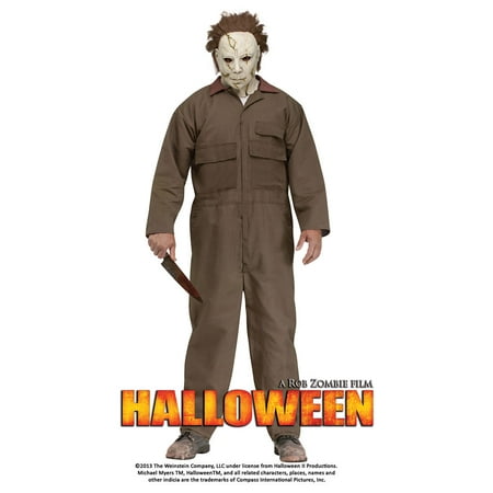 Michael Myers with Mask Men's Adult Halloween Costume, One Size,