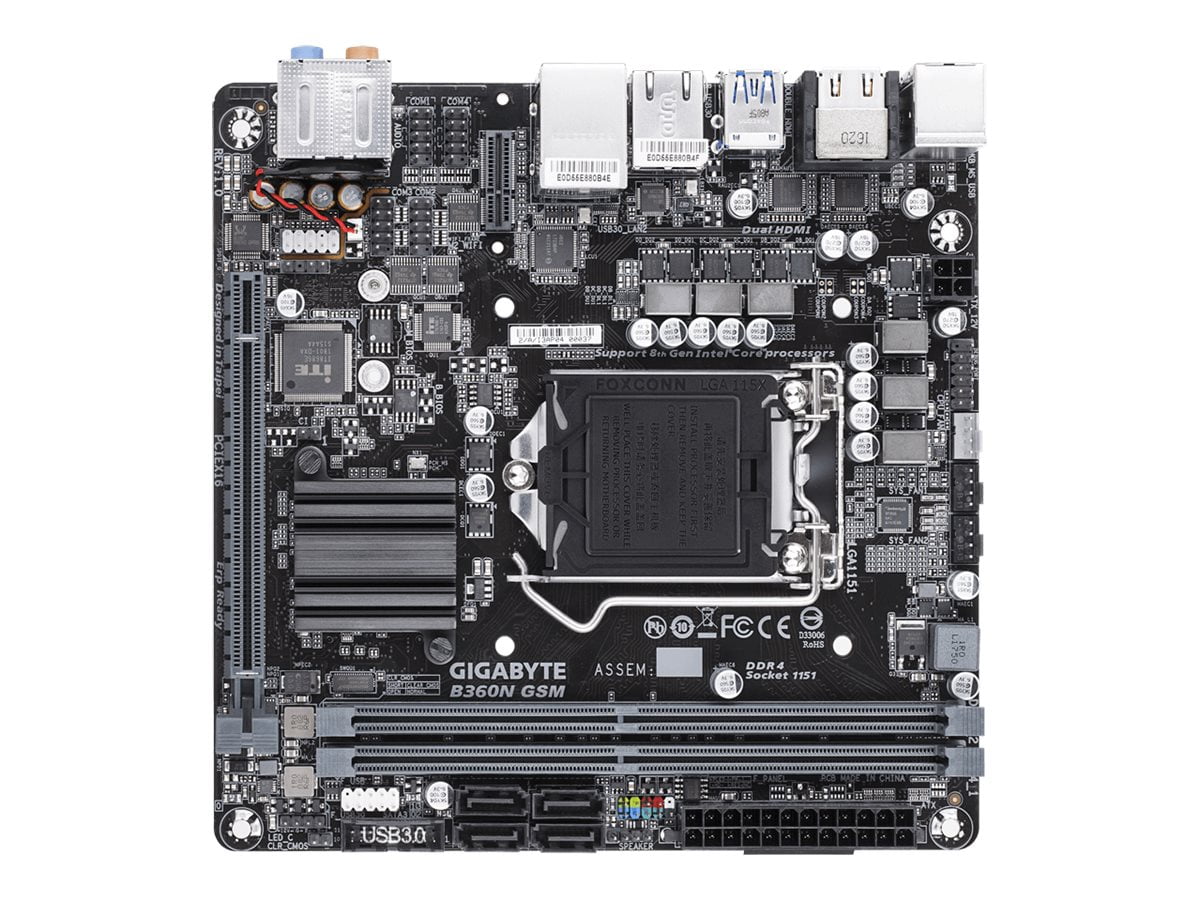 Gigabyte B360N GSM 1.0 motherboard mini ITX LGA1151 Socket